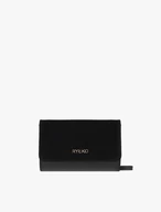 Schwarze kleine Handtasche mit Kette