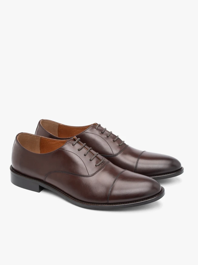 Braune formelle Halbschuhe der Spitzenklasse