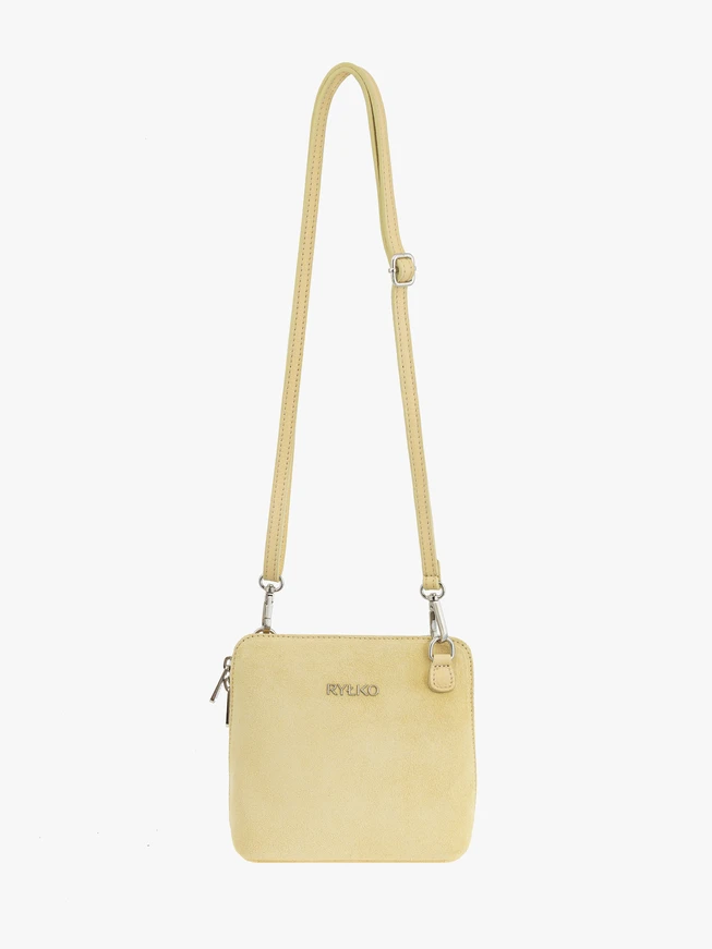 Yellow Ryłko Leather Small Zip Bag