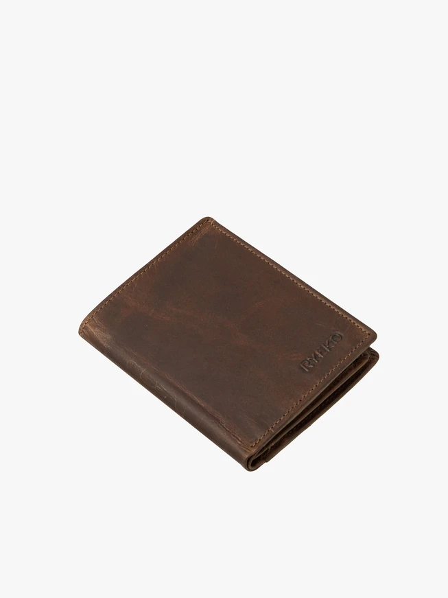 Portemonnaie aus braunem Leder