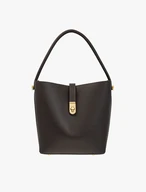 Braune elegante Handtasche aus Vollnarbenleder