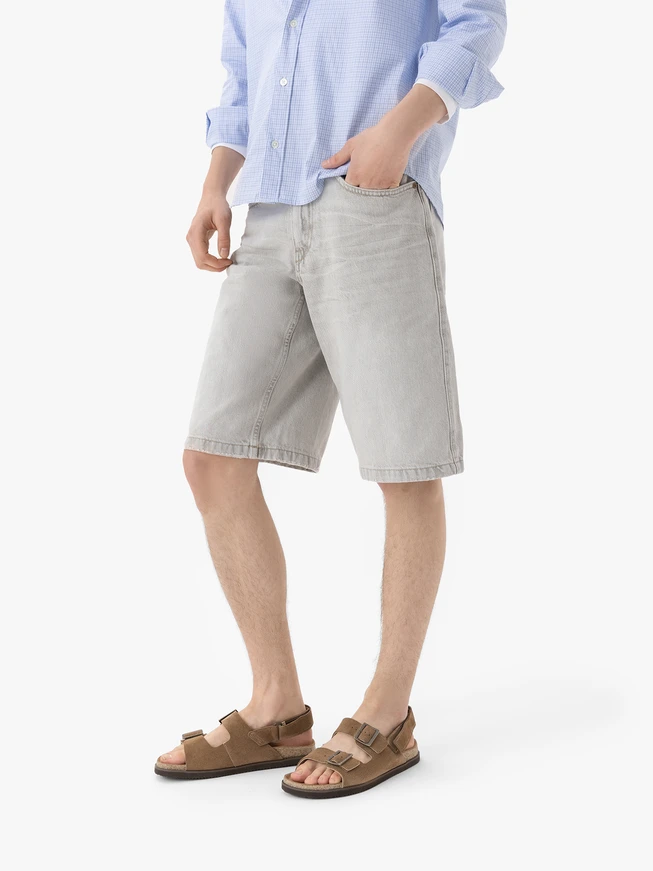 Beige men's sandals