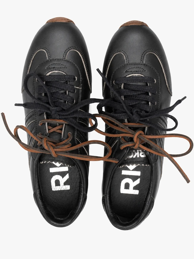 Black, shaded athletic shoes