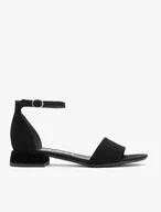 Schwarze Schnallen-Sandalen
