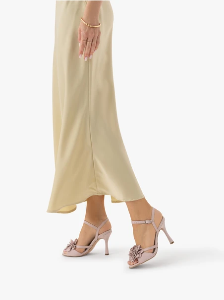 Light Pink Sandals with High Heel