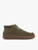 Dark green sports sneakers