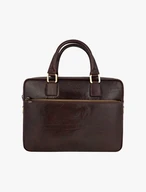 Braunes Leder A4 Aktentasche Tasche