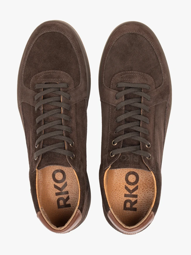 Dark brown sports half shoes