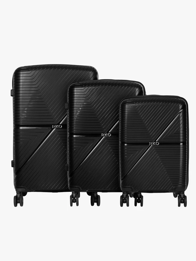 Hard Suitcase L Black 100L