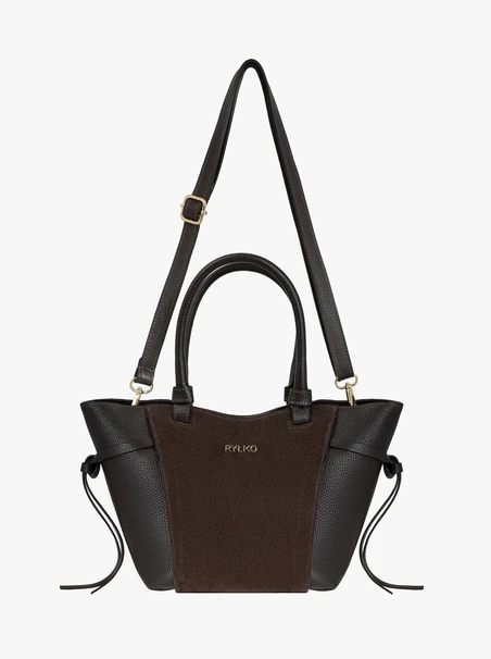 Braune mittelgroße Handtasche