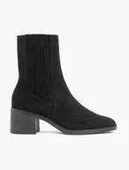 Black heeled ankle boots