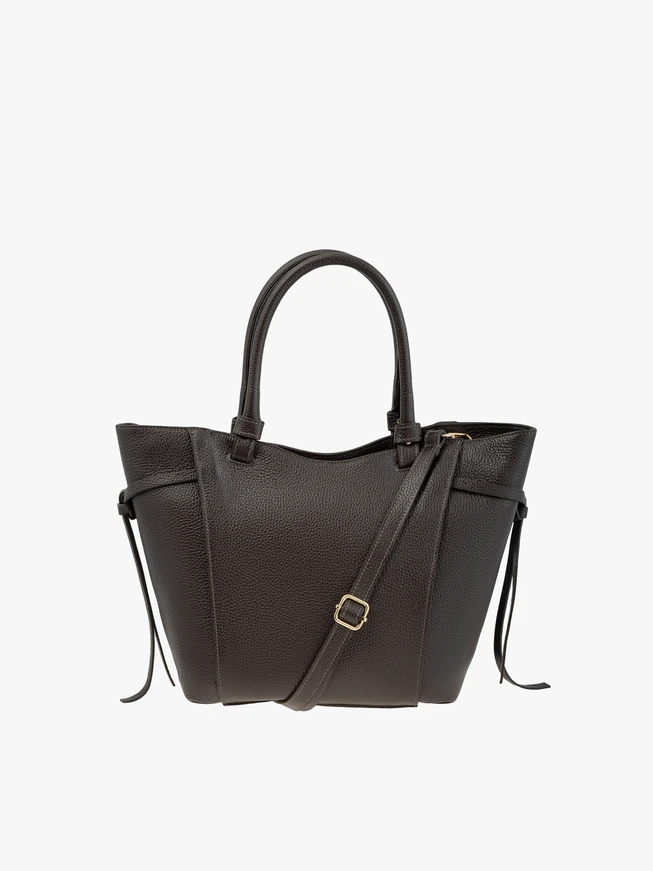 Braune mittelgroße Handtasche