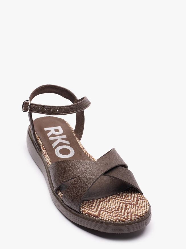 Dunkelbraune Sandalen