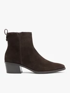 Braune Veloursstiefel