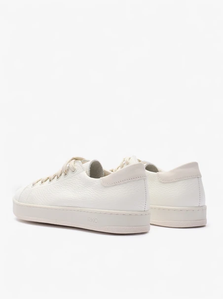 Women’s cream leather sneakers
