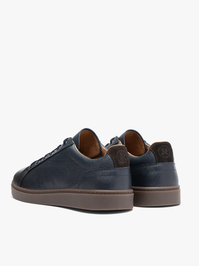 Navy blue sports half shoes