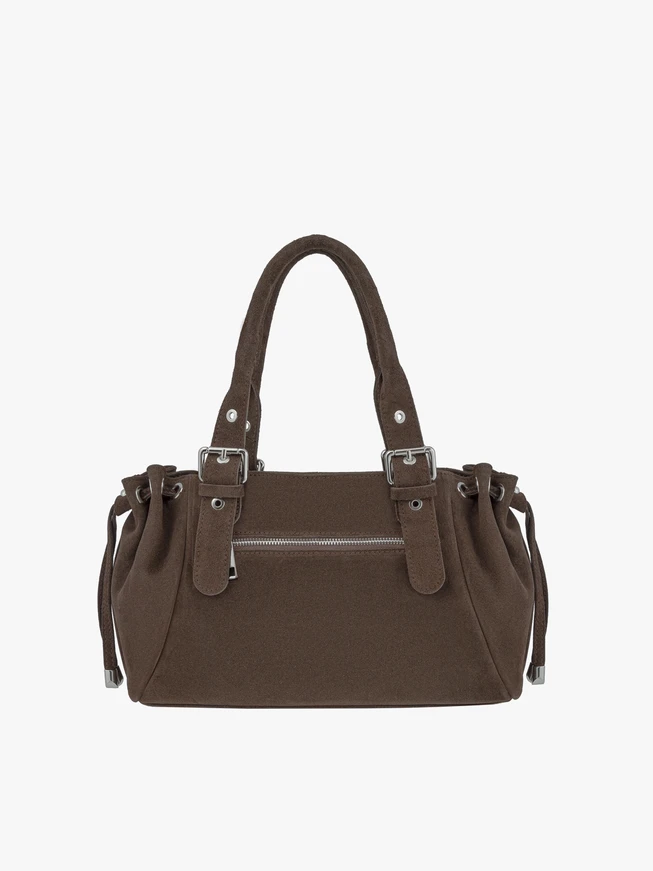 Braune mittelgroße Handtasche