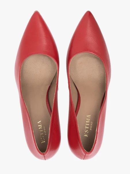 Rote Stiletto-Pumps