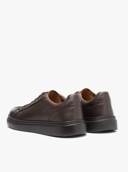 Dark brown sports half shoes