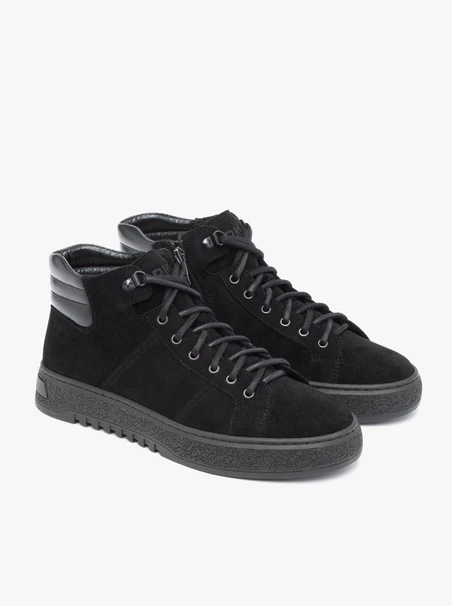 Black sports sneakers