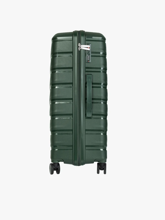 Zielona twarda walizka L 100 l