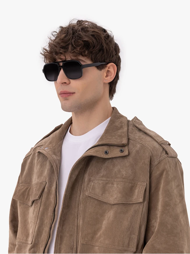 Unisex Polarized Black Sunglasses