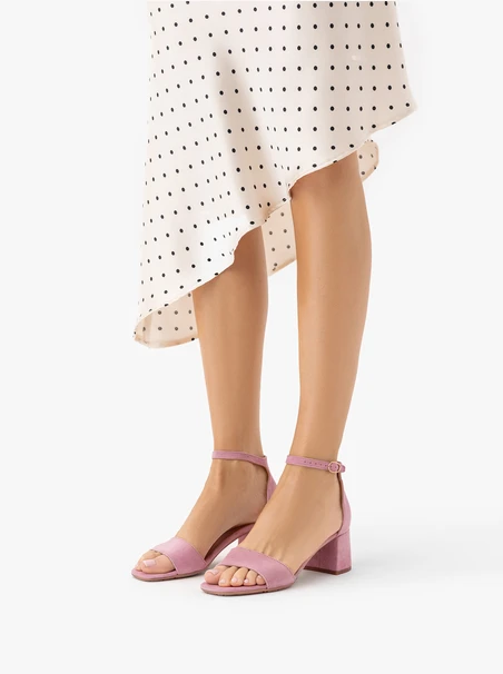 Light Pink Sandals 5.5 cm Heel