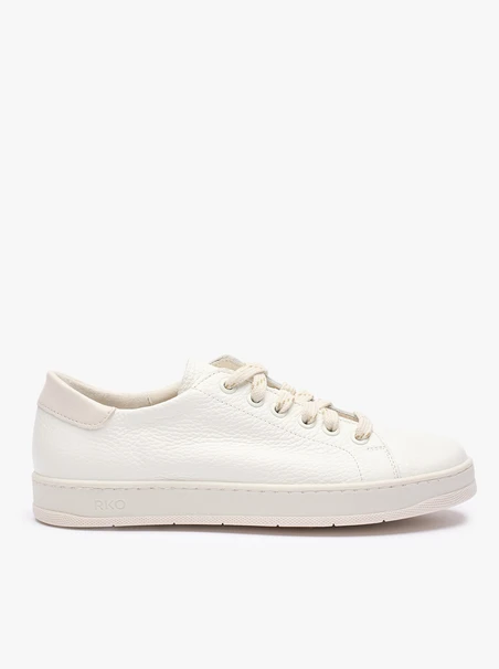 Women’s cream leather sneakers