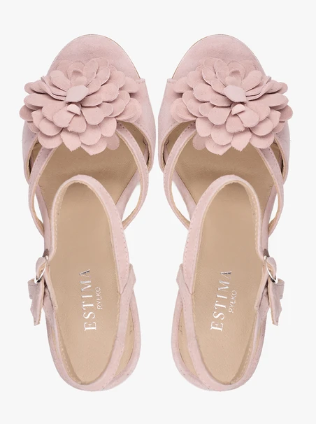 Light Pink Sandals with High Heel