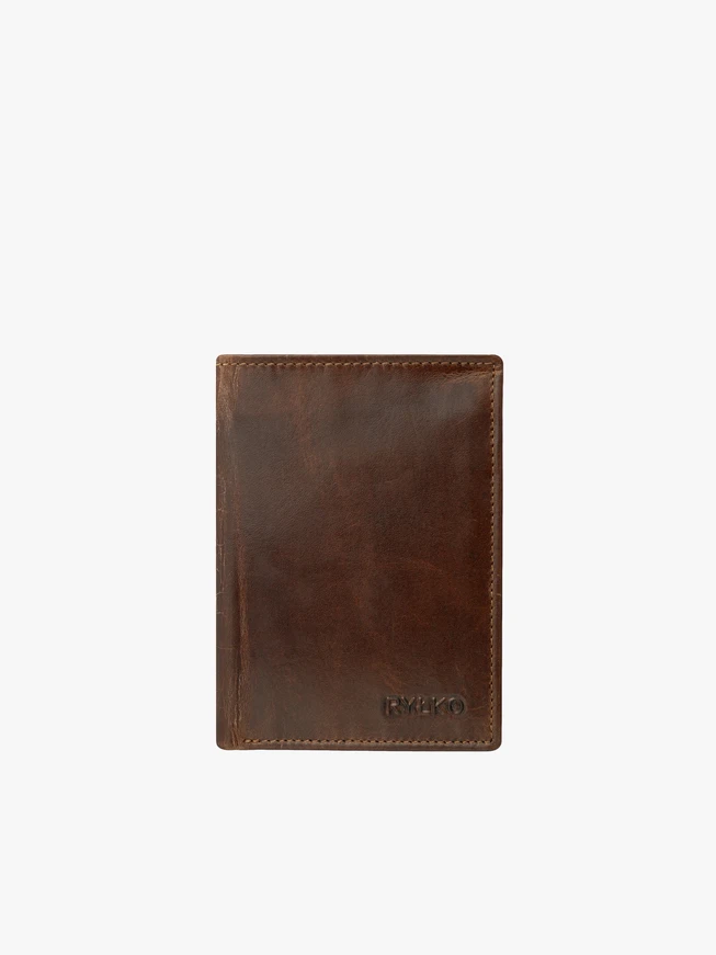 Portemonnaie aus braunem Leder