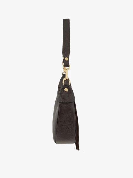 Braune Handtasche mit Fransen