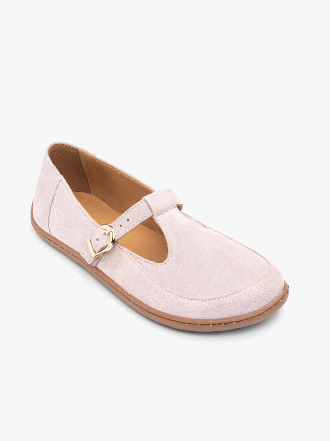 Pink barefoot ballerinas