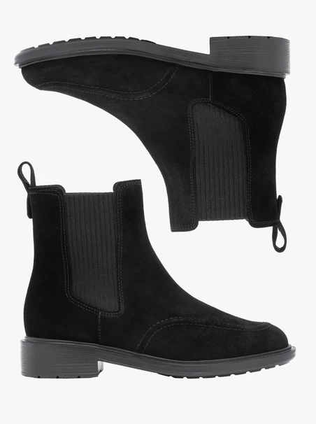 Schwarze Velourspantoffeln