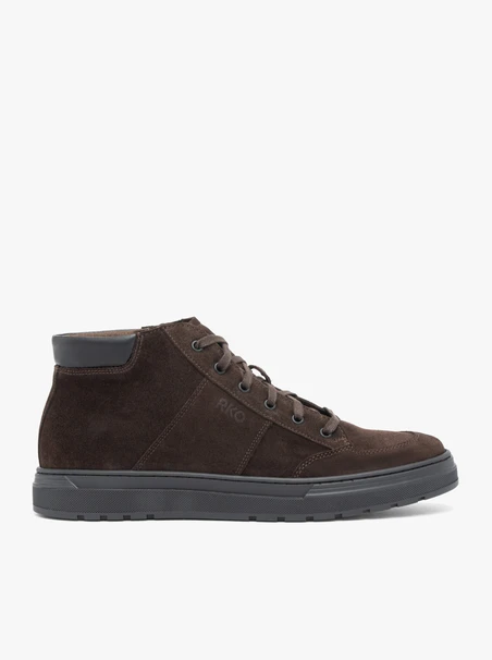 Dark brown sports sneakers