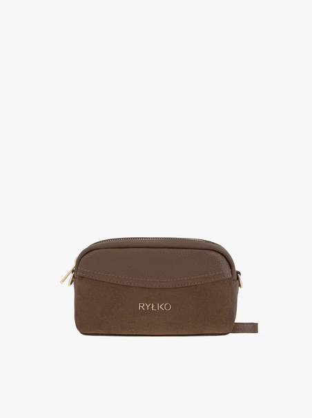 Ryłko Light Brown Small Leather &amp; Suede Bag