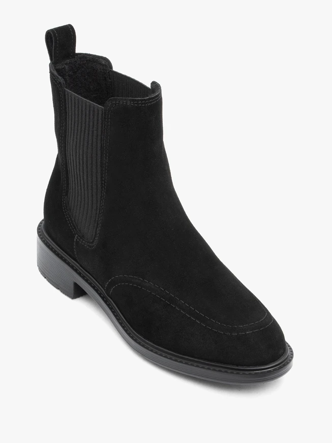 Schwarze Velourspantoffeln