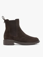 Braune Velours-Pantoffeln