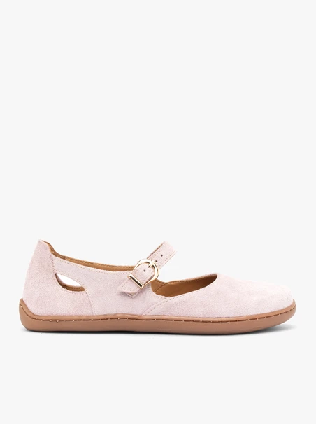 Pink Barefoot Ballet Flats Relax Suede