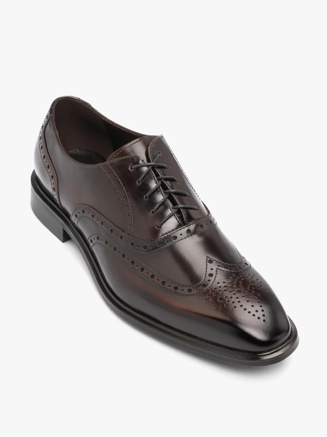 Dunkelbraune elegante Halbschuhe