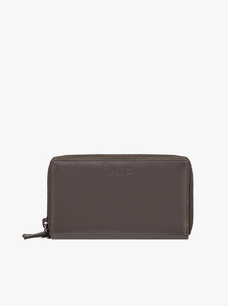 Portemonnaie aus braunem Leder