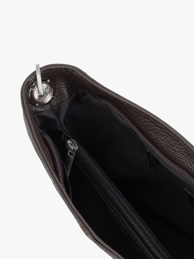 Ryłko Dark Brown Leather Shoulder Bag