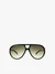 Czarne okulary unisex aviator