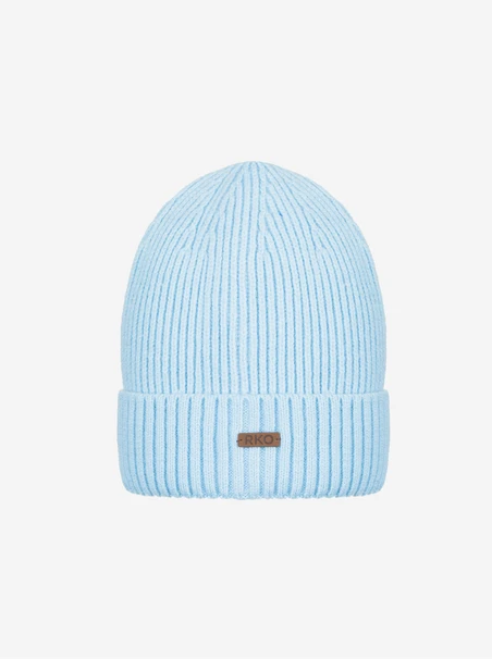 Light blue hat and scarf set