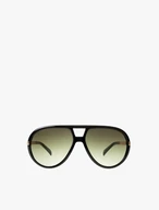 Czarne okulary unisex aviator