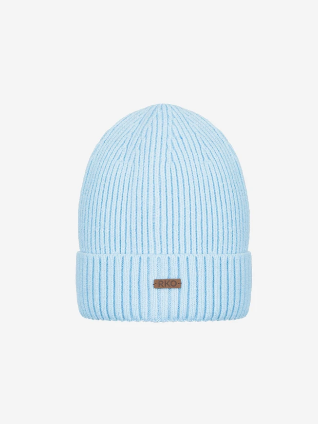 Light blue hat and scarf set