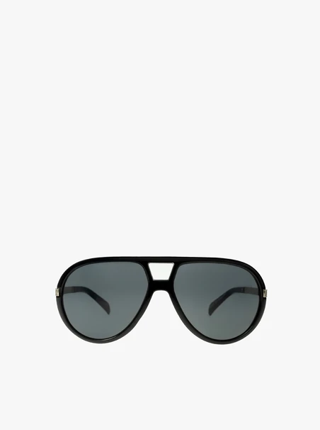 Unisexowe okulary aviator czarne