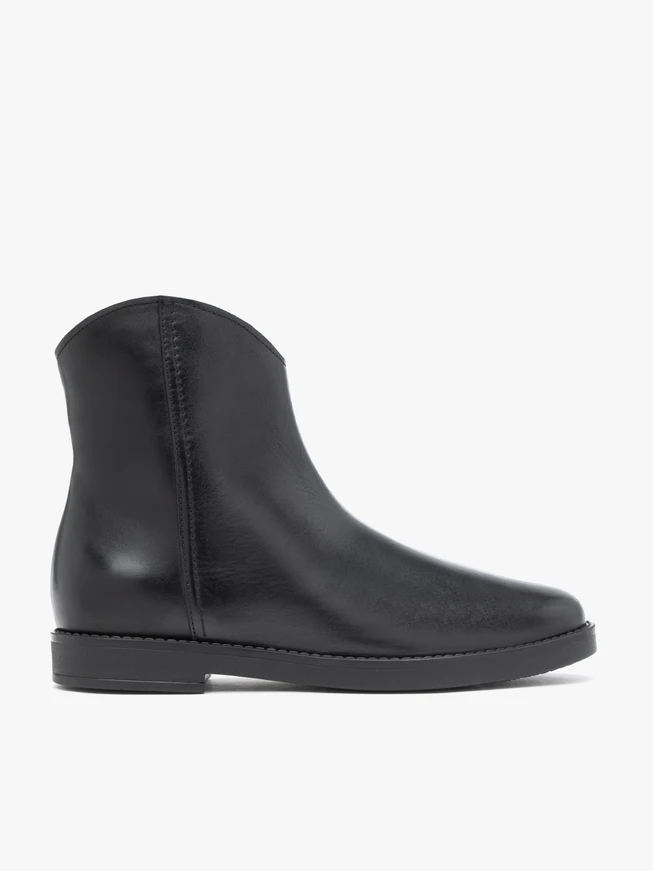 Schwarze Cowboystiefel aus Leder