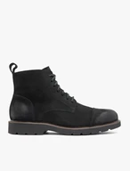 Black nubuck boots
