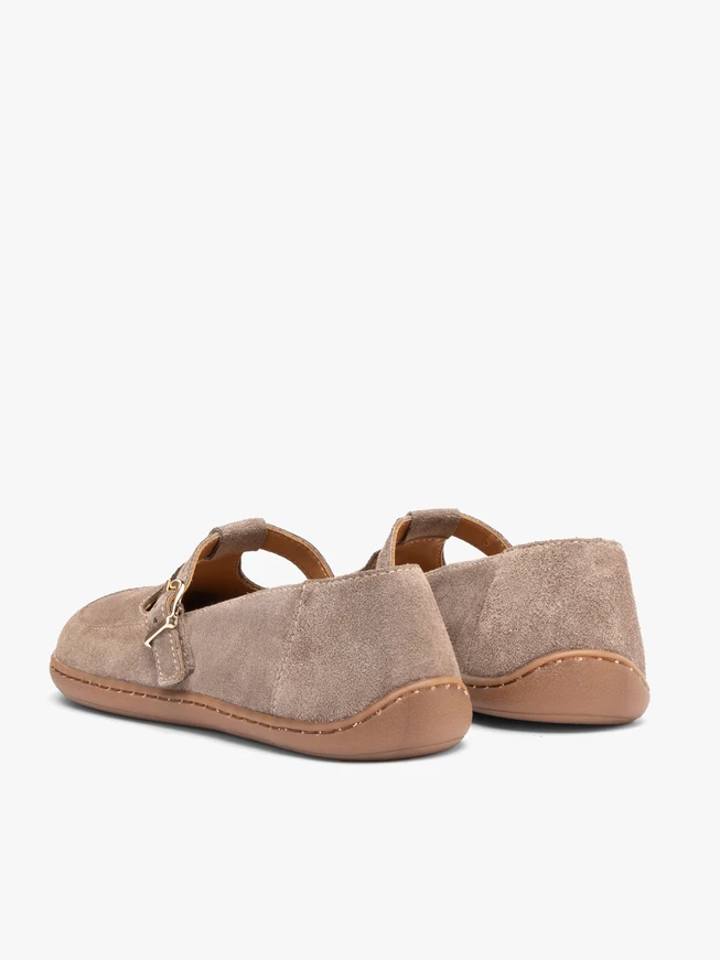 Grey barefoot ballerinas