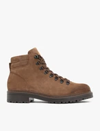 Brown trekking-style boots